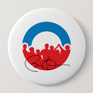 BADGE ROND 10 CM CHARLOTTE AVEC BARACK OBAMA - .PNG