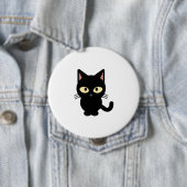 Badge Rond 10 Cm chat (En situation)