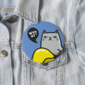 Badge Rond 10 Cm Chat en banane (En situation)