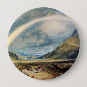 Badge Rond 10 Cm Château Kitchen, Écosse, Bouton