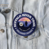 Badge Rond 10 Cm Chemin de la rivière Buffalo (rd2) (En situation)