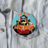 Badge Rond 10 Cm Chemise d'Obama de frère de Marx anti (En situation)
