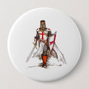 Badge Rond 10 Cm Chevalier modèle
