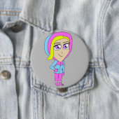 Badge Rond 10 Cm chibi (En situation)