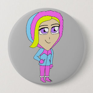 Badge Rond 10 Cm chibi