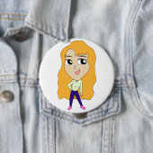 Badge Rond 10 Cm chibi (En situation)