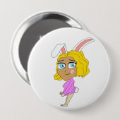 Badge Rond 10 Cm chibi bunnygirl (Devant & derrière)