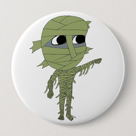 Badge Rond 10 Cm chibi mummy (Devant)