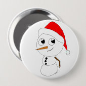 Badge Rond 10 Cm chibi snowman (Devant & derrière)