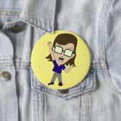 Badge Rond 10 Cm Chibi Sonic_Zeph (En situation)