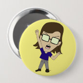 Badge Rond 10 Cm Chibi Sonic_Zeph (Devant & derrière)