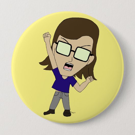 Badge Rond 10 Cm Chibi Sonic_Zeph (Devant)