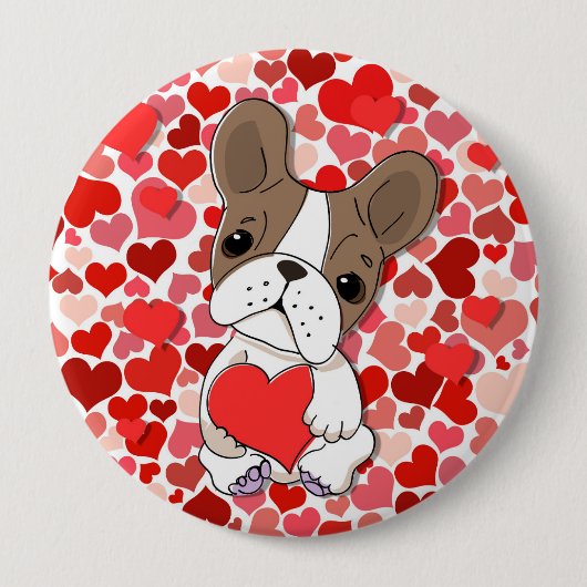 Badge Rond 10 Cm Chien repoussant (Devant)
