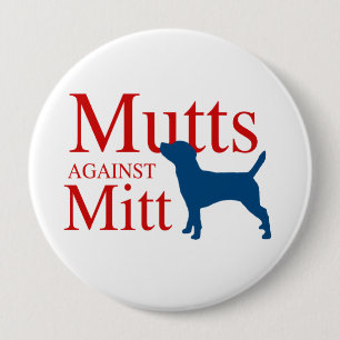 Badge Rond 10 Cm Chiens contre le gant