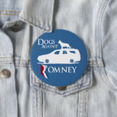 Badge Rond 10 Cm Chiens contre Mitt Romney.png (En situation)