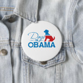 Badge Rond 10 Cm CHIENS POUR OBAMA - -.png (En situation)