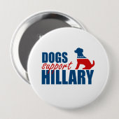 Badge Rond 10 Cm CHIENS SUPPORTENT HILLARY.png (Devant & derrière)