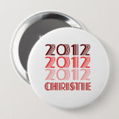 BADGE ROND 10 CM CHRISTIE 2012 VINTAGE (Devant & derrière)