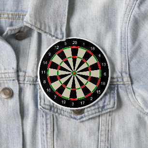Badge Rond 10 Cm Cible de flechettes