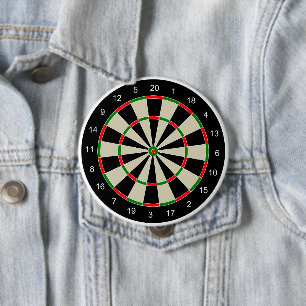 Badge Rond 10 Cm Cible de fléchettes