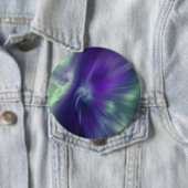 Badge Rond 10 Cm Ciel des auréoles nordiques (En situation)