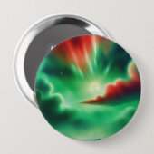 Badge Rond 10 Cm ciel vert (Devant & derrière)