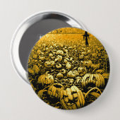 Badge Rond 10 Cm cimetière Jack O'Lantern (Devant & derrière)