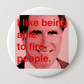 Badge Rond 10 Cm Citation de Romney - j'aime pouvoir mettre le feu