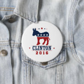 BADGE ROND 10 CM CLINTON 2016 ROCKWELL - .PNG (En situation)