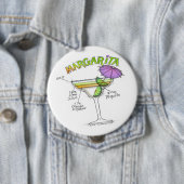 BADGE ROND 10 CM COCKTAIL MARGARITA RECIPE (En situation)