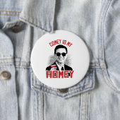 BADGE ROND 10 CM COMEY EST MON INTIME - - (En situation)