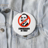 Badge Rond 10 Cm Commandant dans le voleur (En situation)