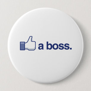 BADGE ROND 10 CM COMME UN BOSS