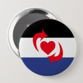 BADGE ROND 10 CM COMMUTEZ LA FIERTÉ (Devant & derrière)