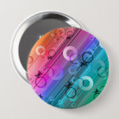 Badge Rond 10 Cm Composition Abstraite (Devant & derrière)