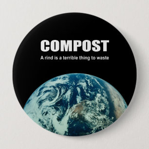 Badge Rond 10 Cm Compost : Une écorce est une chose terrible à