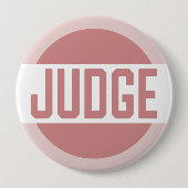 Badge Rond 10 Cm Concours des juges roses (Devant)