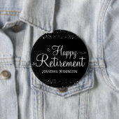 Badge Rond 10 Cm Confetti de retraite (En situation)