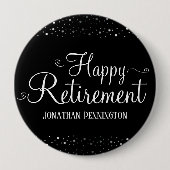 Badge Rond 10 Cm Confetti de retraite (Devant)
