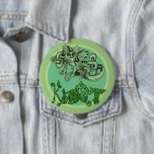 Badge Rond 10 Cm Connard ! Celtic Knot lil Dragon ~Buttons (En situation)