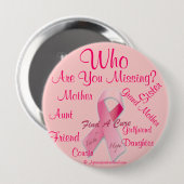 Badge Rond 10 Cm Conscience de Cancer (Devant & derrière)