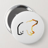BADGE ROND 10 CM CONTOUR D'OURS (Devant & derrière)