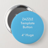 Badge Rond 10 Cm Copie faite sur commande 4" modèle rond énorme de (Devant & derrière)