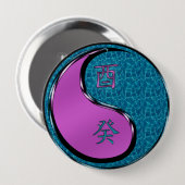 Badge Rond 10 Cm Coq d'eau (Devant & derrière)