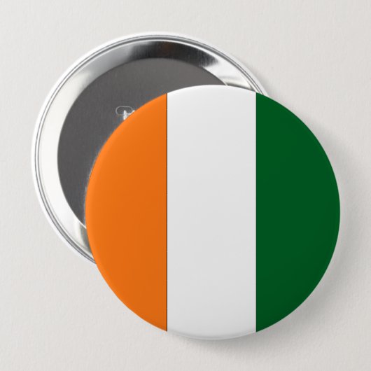 Badge Rond 10 Cm Côte d'Ivoire (Devant & derrière)