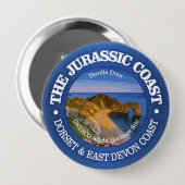 Badge Rond 10 Cm Côte Jurassique (Devant & derrière)