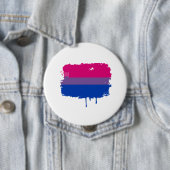 Badge Rond 10 Cm Couleurs bisexuelles de fierté (En situation)