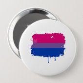 Badge Rond 10 Cm Couleurs bisexuelles de fierté (Devant & derrière)