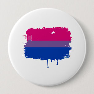 Badge Rond 10 Cm Couleurs bisexuelles de fierté