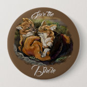 Badge Rond 10 Cm Couple de câlin (Devant)